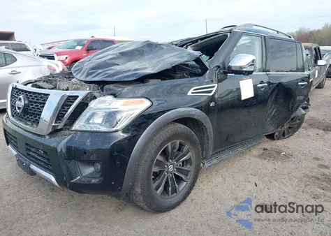 2017 Nissan Armada Platinum z USA, uszkodzony, nr VIN JN8AY2NC5H9505944